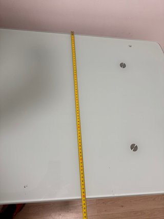 Mesa escritorio cristal y metal
