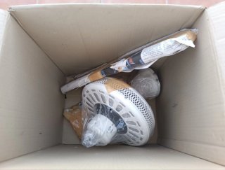 Ventilador de techo blanco