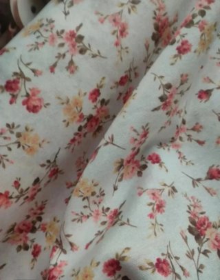 Tela loneta flores vintage 1m x 1,40m
