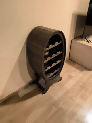 Botellero de madera para 14 botellas