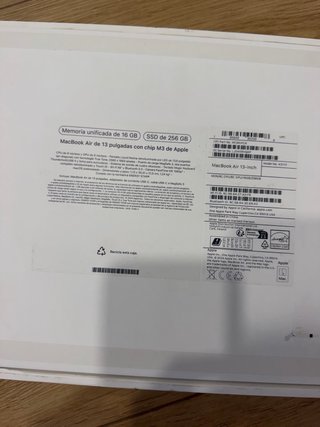 Caja MacBook Air Apple