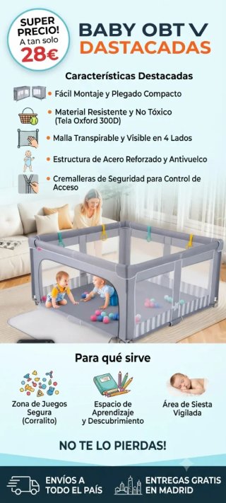 Parque infantil alta calidad 28€