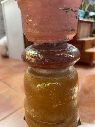 Pie de lámpara vintage