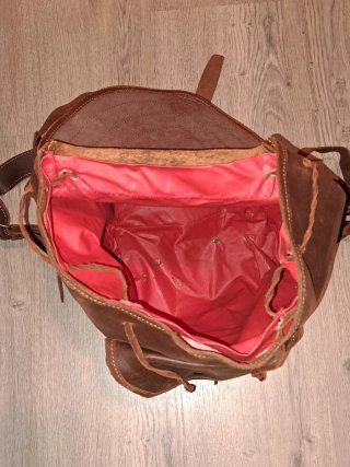 Morral / zurrón / mochila / artesanal de cuero
