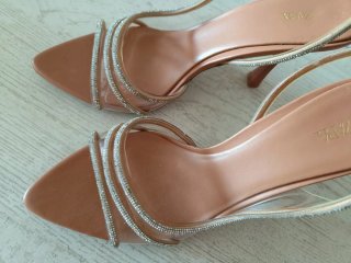 Sandalias Zara Brillantes Talla 38