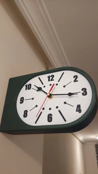 Reloj doble cara de pared