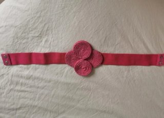 Cinturón rosa fuscia