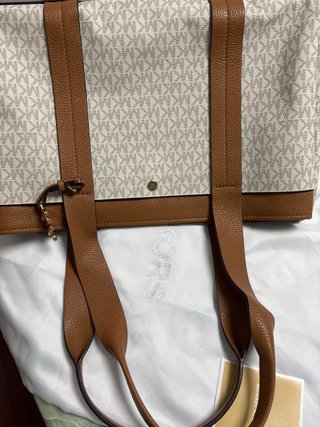Bolso Michael Kors Logo Marrón y beige