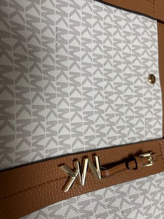 Bolso Michael Kors Logo Marrón y beige