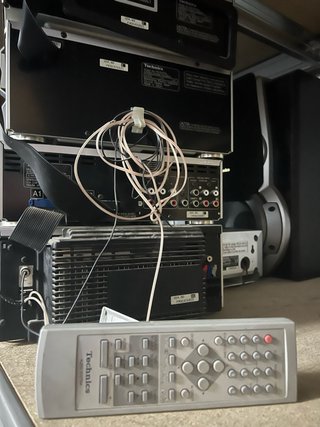 Equipo de música Technics 5 CD, Doble Cassette