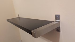 Estanterías de pared negras (5 unidades)