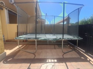 Cama elástica 3x5m con red