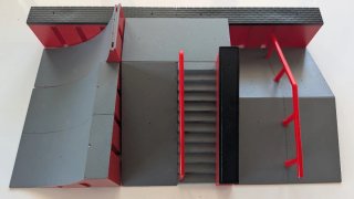 Skatepark per dita con 6 monopattini