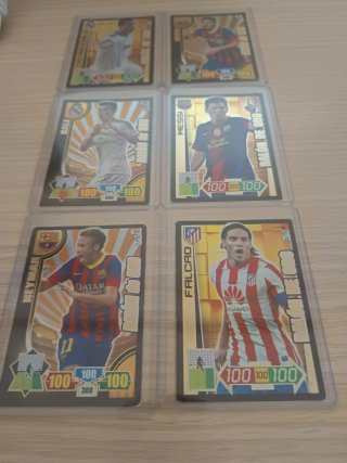 Lote 6 Balones de Oro Adrenalyn 2012-13 y 2013-14