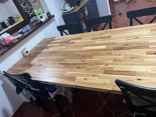 Mesa Comedor IKEA SKOGSTA Madera y Metal