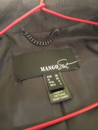 Americana blazer Mango Suit gris 38