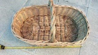 Cesta Mimbre Artesanal Grande 68cm