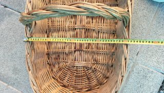 Cesta Mimbre Artesanal Grande 68cm