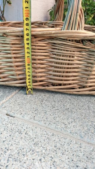 Cesta Mimbre Artesanal Grande 68cm