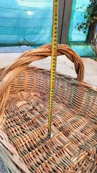 Cesta Mimbre Artesanal Grande 68cm
