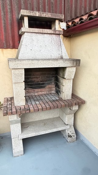 Barbacoa de piedra para terraza