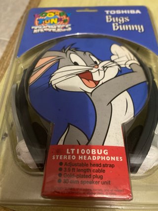 Cascos Toshiba Bugs Bunny Looney Tunes Vintage