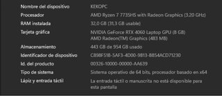 Portátil Acer Nitro V15 RTX 4060
