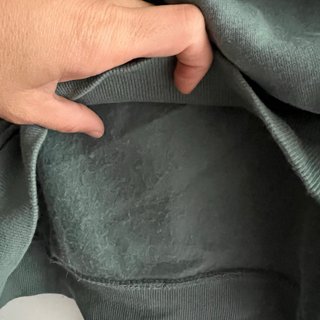 Sudadera corta Zara verde