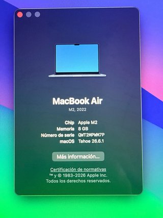 MacBook Air M2 13.6 8GB 512GB Azul Medianoche