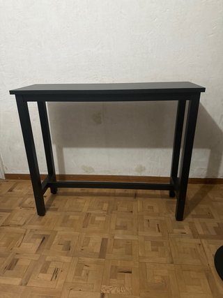 Mesa alta de bar negra