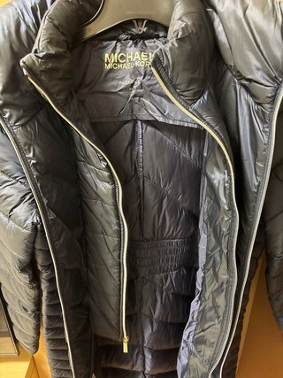 Abrigo Michael Kors azul marino