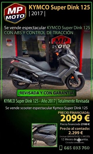 Kymco Super Dink 125 ABS 2017 Gris