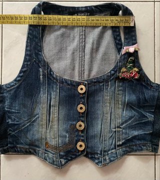 Gilet in jeans tg 6 anni bambina Parrot
