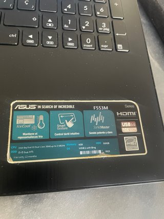 Portátil Asus Negro