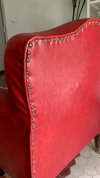Butaca vintage granate