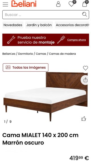 Cama completa con clochón + muebles y lámparas