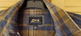Camisa de franela a cuadros para hombre