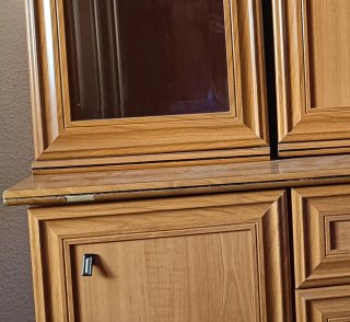 Conjunto mueble de salón comedor madera