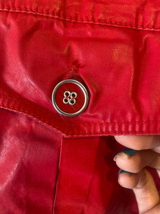 Chaqueta vintage piel roja