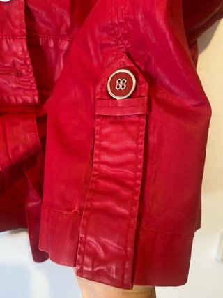 Chaqueta vintage piel roja