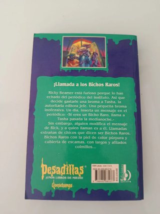 LLAMADA A LOS BICHOS RAROS PESADILLAS. R. L. STINE