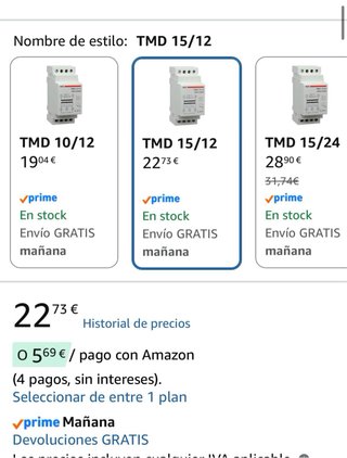 Transformador Vemer TMD 15/12 VN312500
