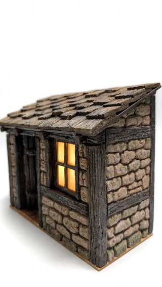 Cabaña pastor miniatura.