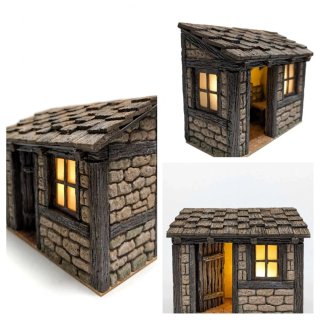 Cabaña pastor miniatura.