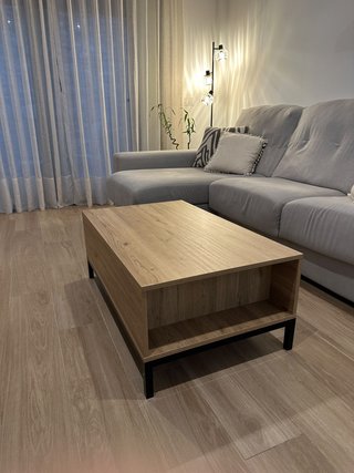 Mesa centro elevable 100x60 cm