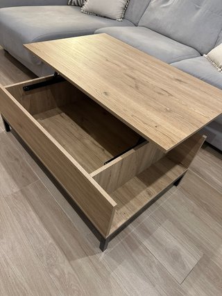 Mesa centro elevable 100x60 cm
