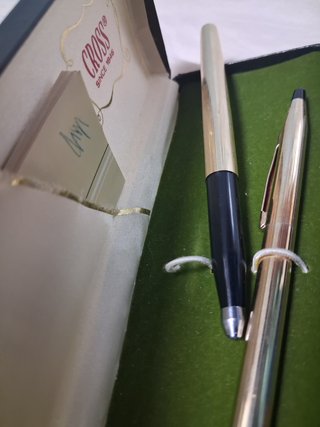 bolígrafo/portaminas de oro 14 kilates