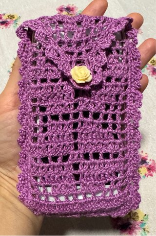 Custodia per il telefono in cotone fatta a mano