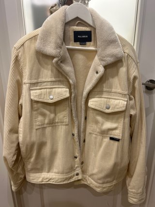 Cazadora Pana Pull&Bear Beige Talla M