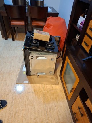 Placa de gas Teka 4 fuegos y horno eléctrico